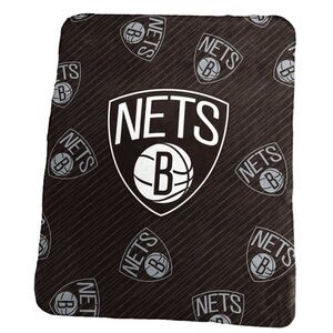 Brooklyn Nets 50" x 60" Repeating Logo Classic Plush Throw Blanket